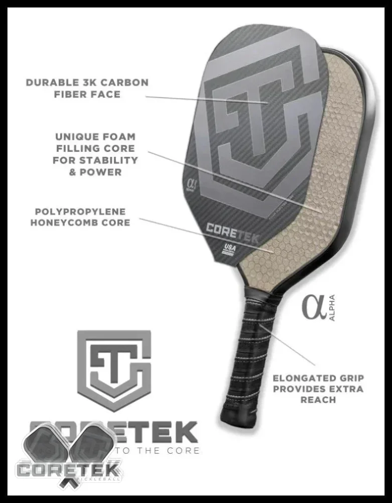 CoreTek Alpha Paddle showcasing foam-injected core technology